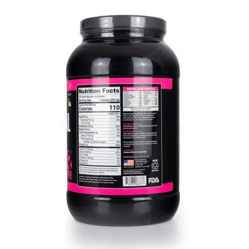 Whey Protein Powder for Women - Supports Lean Muscle - Low Carb - Gluten Free - Grass Fed & rBGH Hormone Free (Creamy Vanilla, 2 lb) - OzHealthStandard