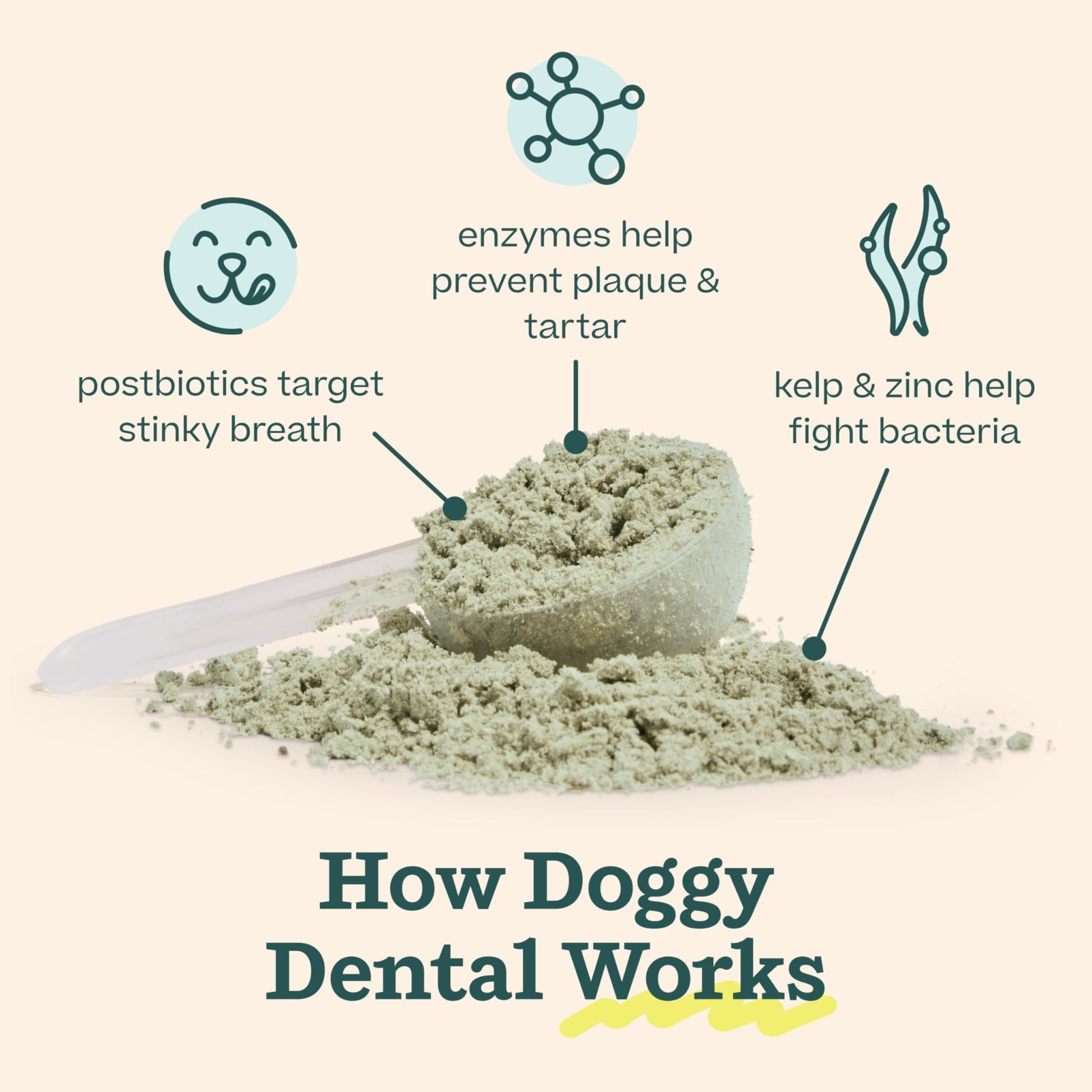 Woof Doggy Dental Pupsicle Mix - Dog Teeth Cleaning Powder for The Pupsicle - Long Lasting Postbiotic Dental Enzyme Mix to Support Oral Health for Dogs - OzHealthStandard