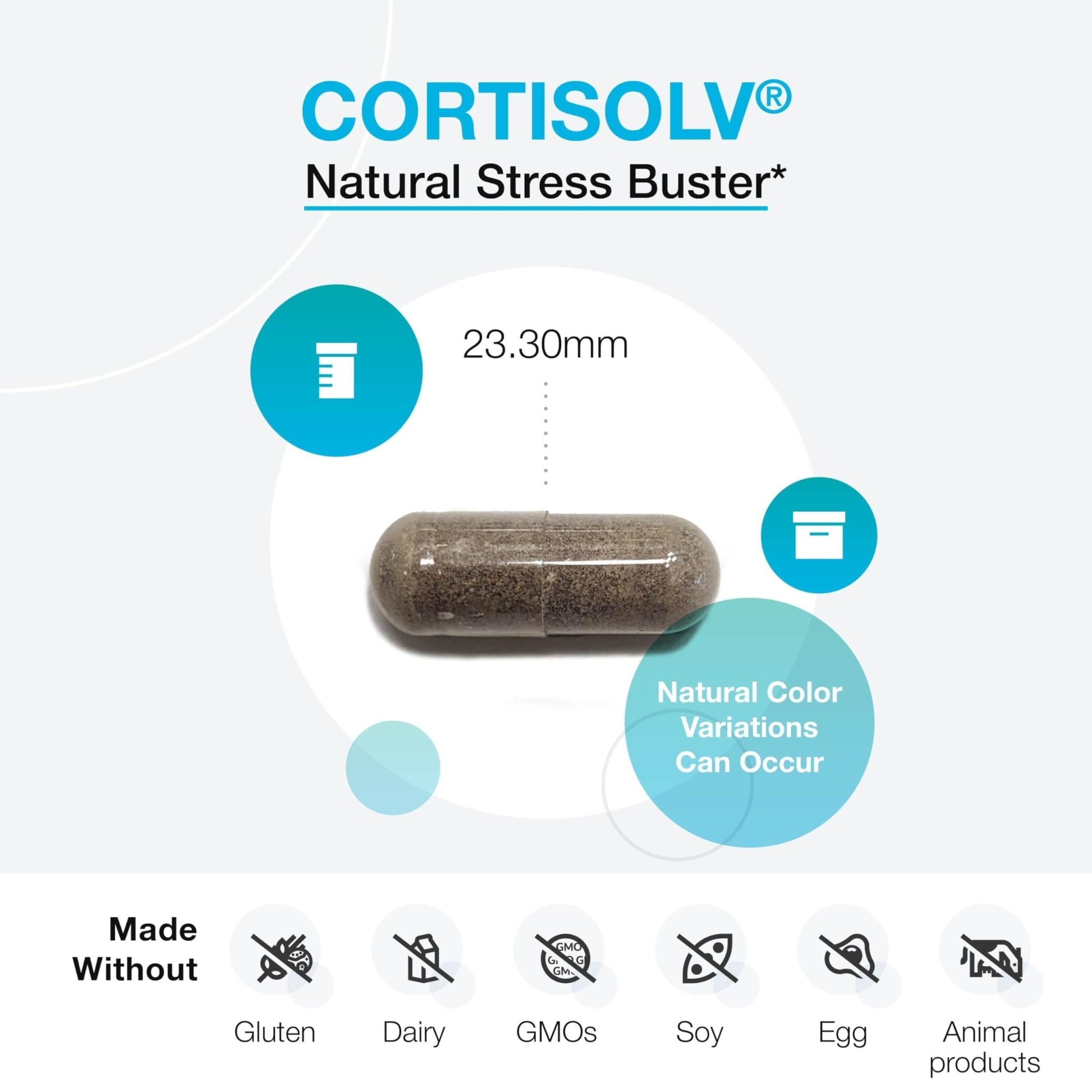 XYMOGEN Cortisolv Cortisol Supplement - Ashwagandha Supplement with L Theanine to Support Healthy Cortisol Levels, Energy, Relaxation and Mental Clarity (60 Capsules) - OzHealthStandard