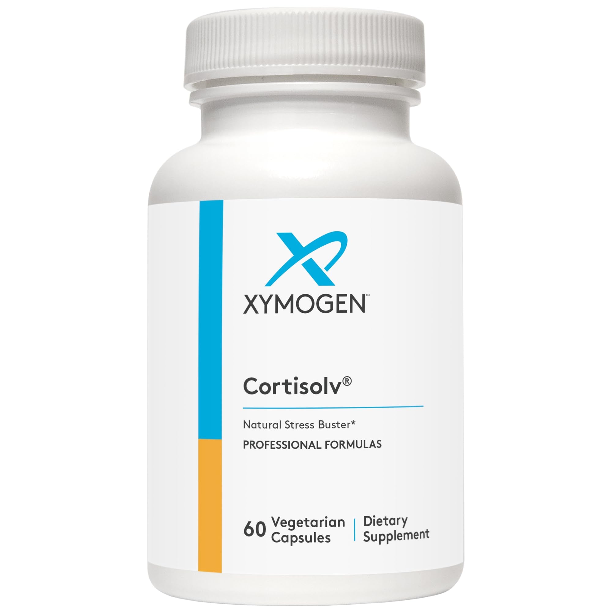 XYMOGEN Cortisolv Cortisol Supplement - Ashwagandha Supplement with L Theanine to Support Healthy Cortisol Levels, Energy, Relaxation and Mental Clarity (60 Capsules) - OzHealthStandard