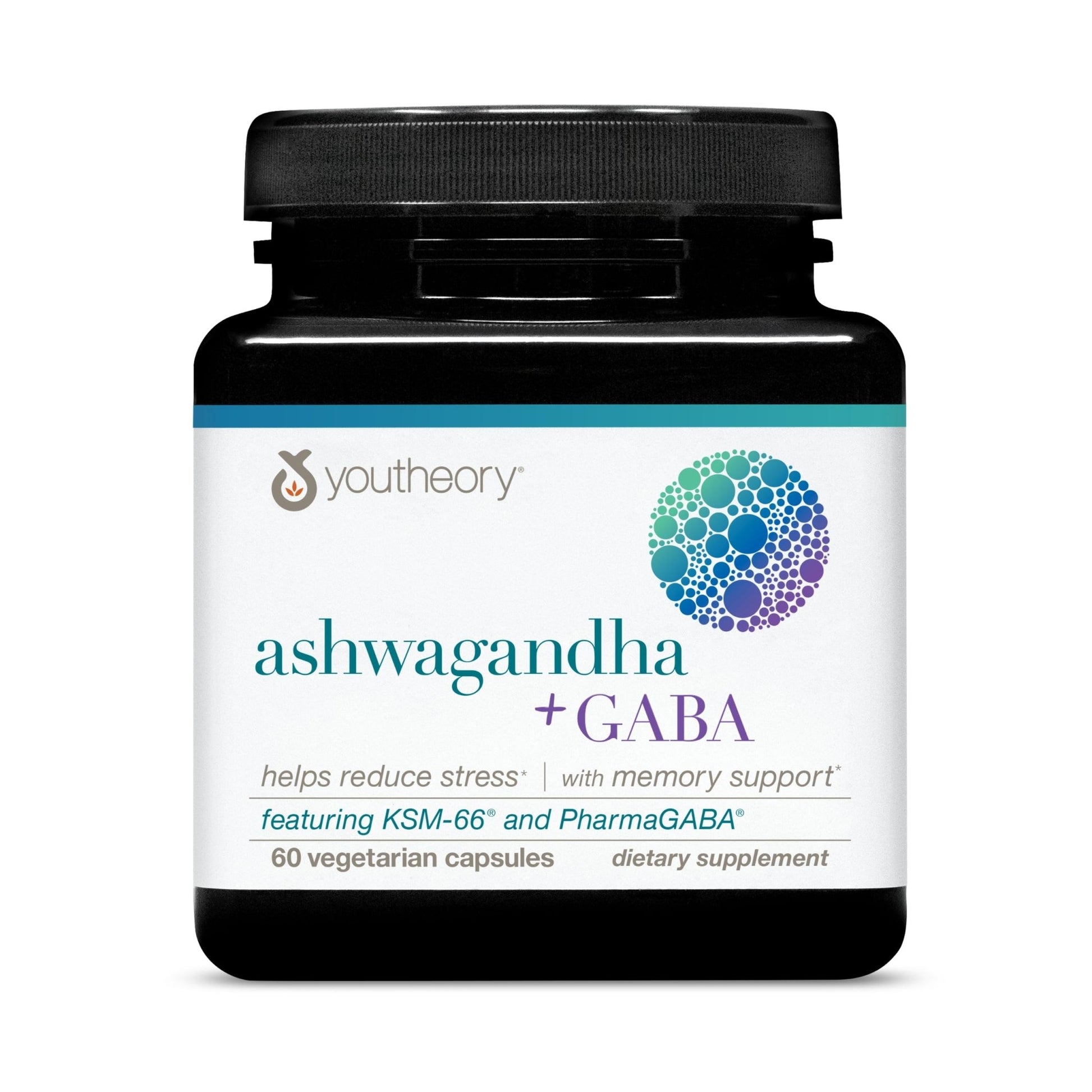 Youtheory Ashwagandha + GABA - Adaptogenic Blend with Organic KSM-66 & Ginger - Aids Stress Relief & Mood* - Supports Energy Levels - OzHealthStandard