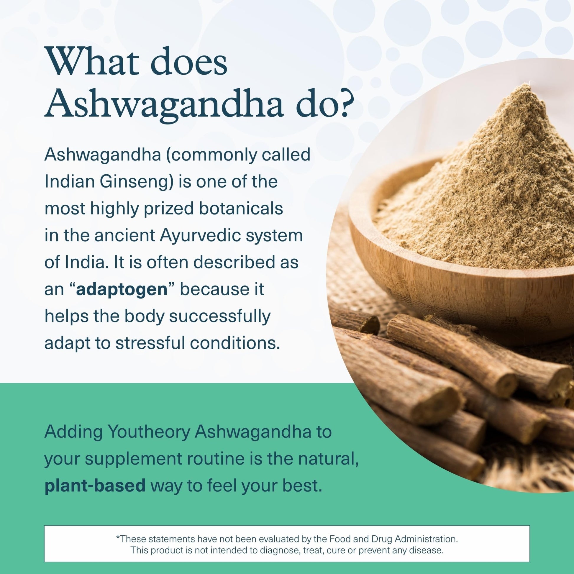 Youtheory Ashwagandha + GABA - Adaptogenic Blend with Organic KSM-66 & Ginger - Aids Stress Relief & Mood* - Supports Energy Levels - OzHealthStandard
