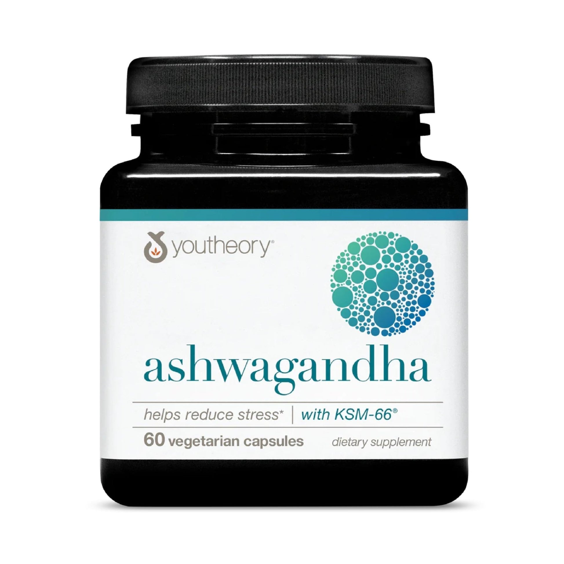 Youtheory Ashwagandha - with Organic KSM-66 Ashwagandha - Herbal Blend to Support Stress Relief & Energy Levels* - Helps Support Mood* - 60 Vegetarian Capsules (30-Day Supply) - OzHealthStandard