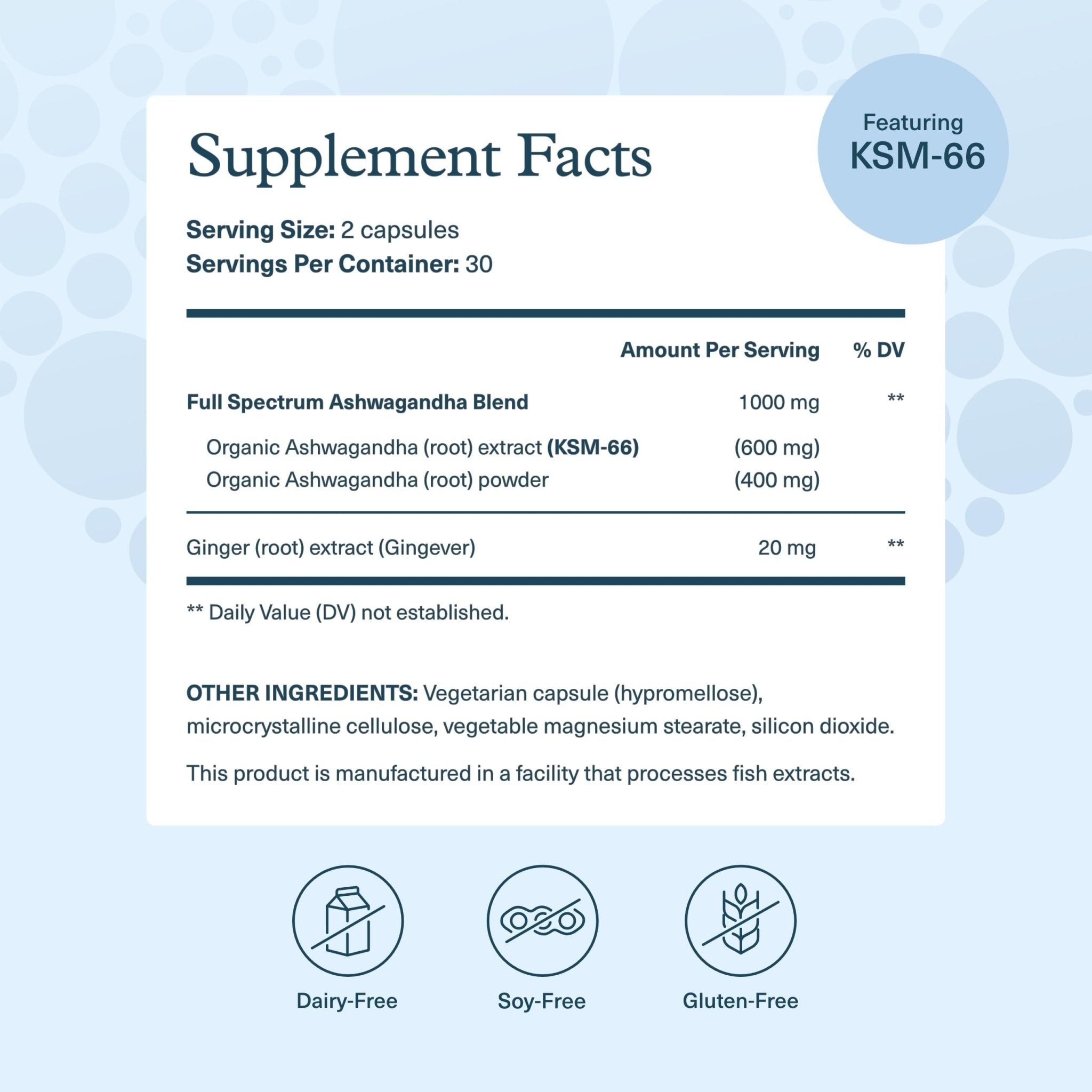 Youtheory Ashwagandha - with Organic KSM-66 Ashwagandha - Herbal Blend to Support Stress Relief & Energy Levels* - Helps Support Mood* - 60 Vegetarian Capsules (30-Day Supply) - OzHealthStandard
