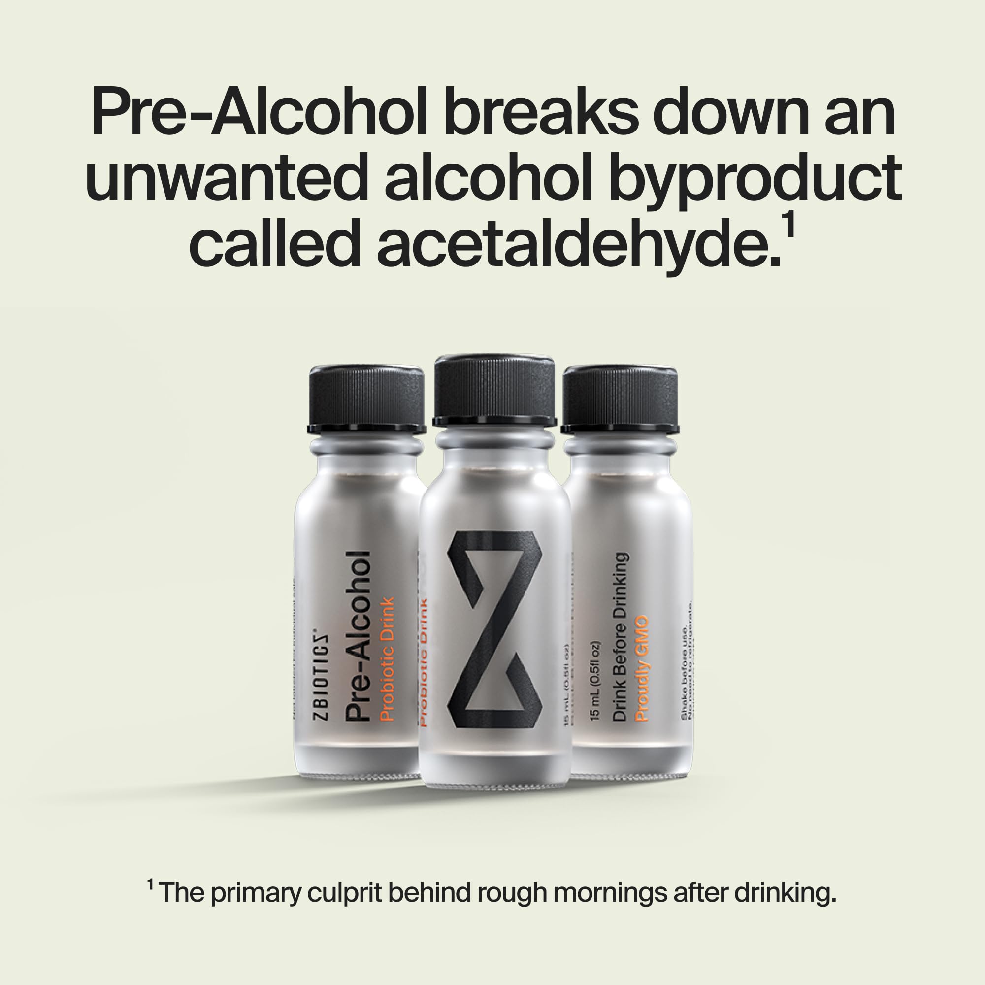 ZBiotics — Feel Better After Drinking, Wake Up Refreshed, Science-Backed, Patented Probiotic for Easier Mornings, Travel-Friendly, 3-Pack of 0.47 Fl Oz Bottles - OzHealthStandard