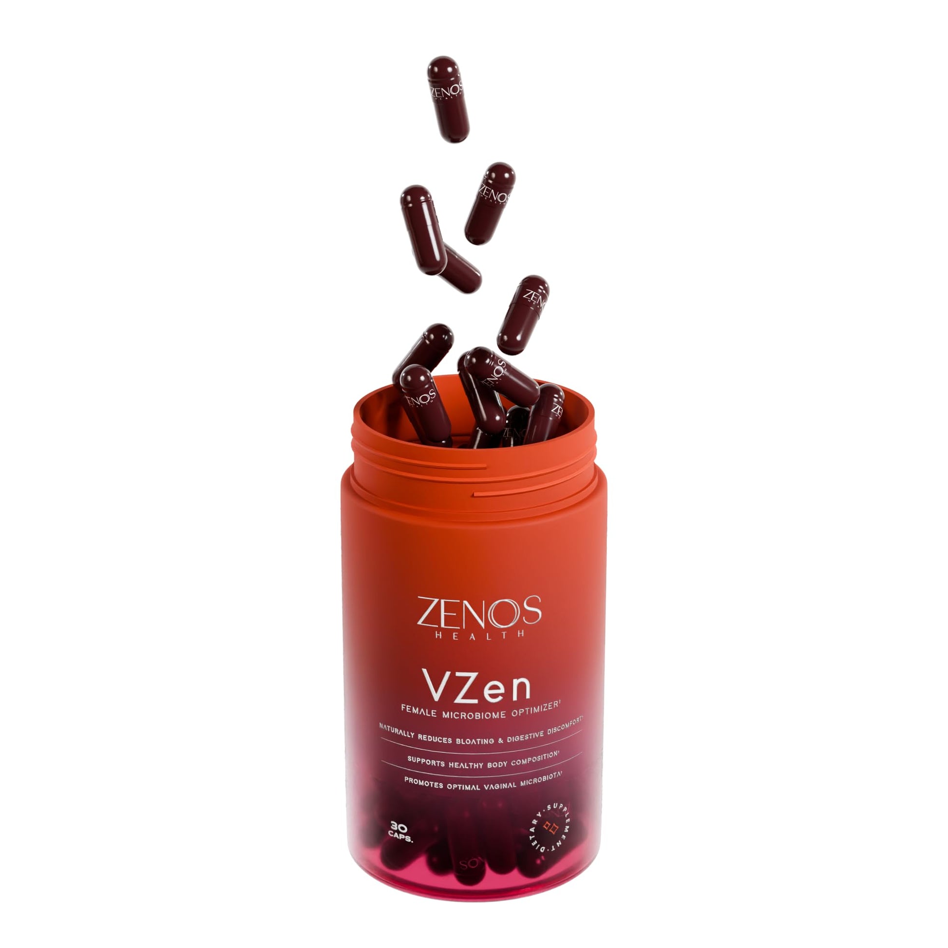 Zenos Health VZen Vaginal Probiotics for Women – Probiotics and Prebiotics for Digestive Health & Bloating Relief for Women – Improve Gut Health, Urinary Tract & Daily Wellness - Made in USA, 30 Caps - OzHealthStandard