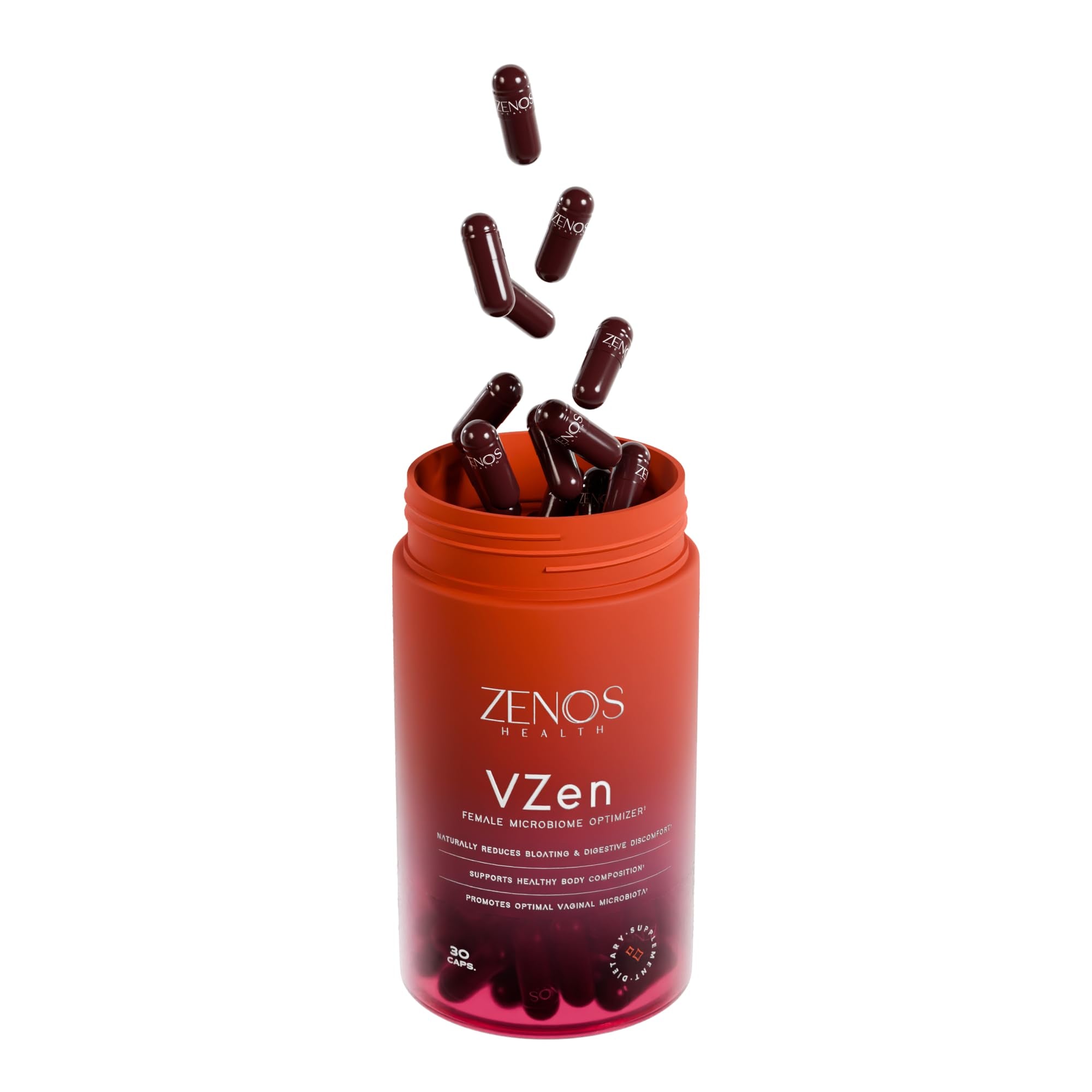 Zenos Health VZen Vaginal Probiotics for Women – Probiotics and Prebiotics for Digestive Health & Bloating Relief for Women – Improve Gut Health, Urinary Tract & Daily Wellness - Made in USA, 30 Caps - OzHealthStandard