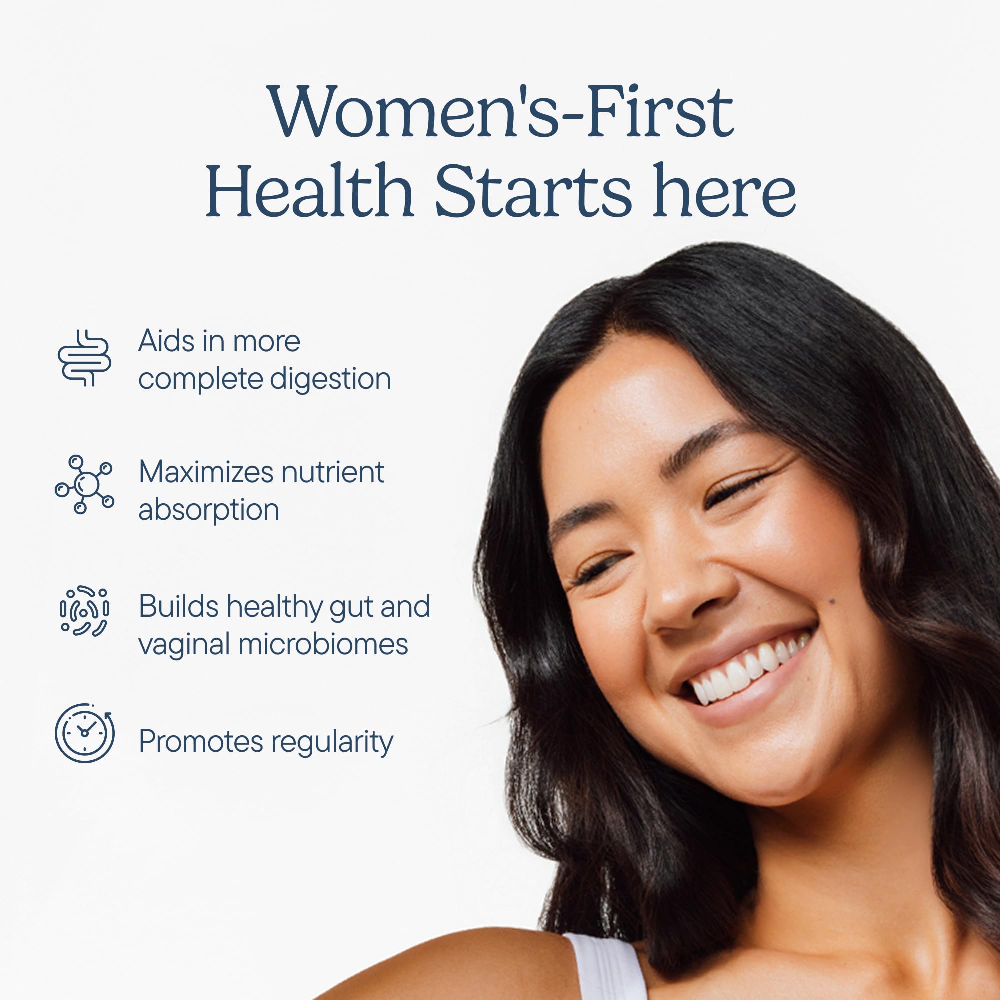 Zenwise Health 3-in-1 Womens Probiotic Supplement for Digestive, Gut Flora & Vaginal Health - Daily Probiotics & Prebiotics for Women with Digestive Enzymes Supports Bloating & Gas Relief - 60 Count - OzHealthStandard