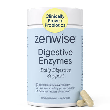 Zenwise Health Digestive Enzymes with Bromelain & Papaya - Multi Enzymes Digestion Supplement with Probiotics & Prebiotics for Gut Health, Gas & Bloating Relief - OzHealthStandard
