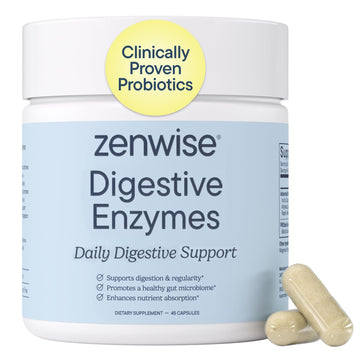 Zenwise Health Digestive Enzymes with Bromelain & Papaya - Multi Enzymes Digestion Supplement with Probiotics & Prebiotics for Gut Health, Gas & Bloating Relief - OzHealthStandard