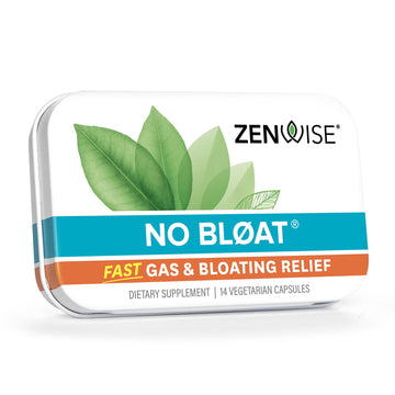 Zenwise Health No Bloat Probiotics for Women and Men Digestive Health with Ginger, Dandelion, and Lactase, Digestive Enzymes for Gas and Bloating Relief - Vegan Water Retention Pills - 14 CT - OzHealthStandard