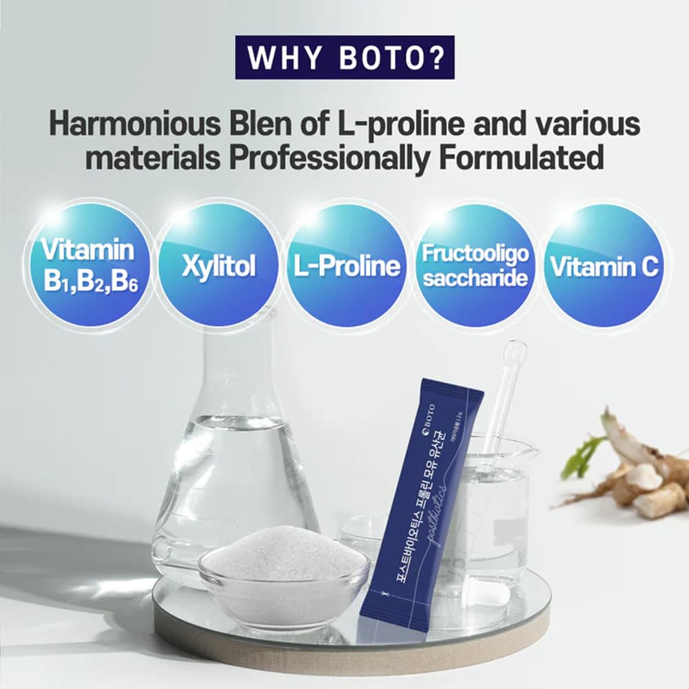 ZIOSTAND BOTO Korean Care it Probiotics Natural Prebiotics Proline Breast Milk Lactobacillus, Colon Cleanse, Immunity Support - 1 Month (30 of Pack, PostBiotics) - OzHealthStandard